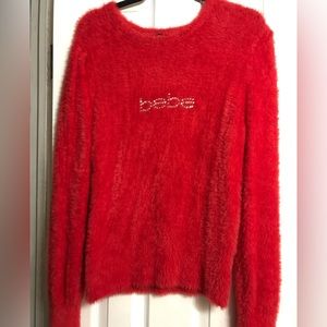 Red Ladies Sweater by Bebe